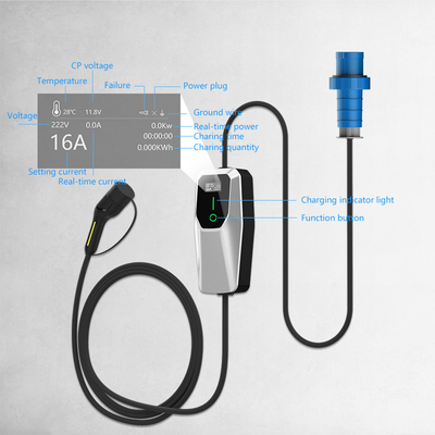 タイプ 1 3.5KW 7KW 11KW AC レベル 1 2 ウォールボックス Ev 道路駐車場での充電器