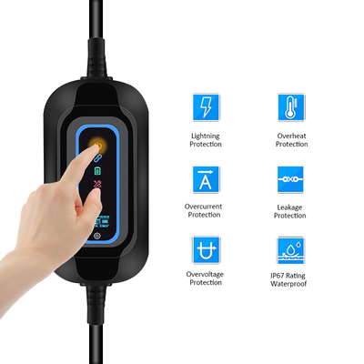 カスタム・ロゴ付き携帯自動車電源ステーション B型 RCD 30mA 6mA 出力電流 0-16A