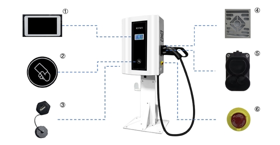 住宅用プロジェクト Ev DC 充電器 4.3 インチタッチスクリーン 電気自動車 ステーション CCS