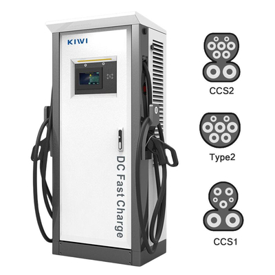 出力電圧 DC 200V-1000V 60KW 120KW CCS2 Chademo Type2 EV EV用の電動電池のDC充電台