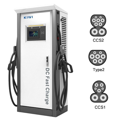 出力電圧 DC 200V-1000V 60KW 120KW CCS2 Chademo Type2 EV EV用の電動電池のDC充電台