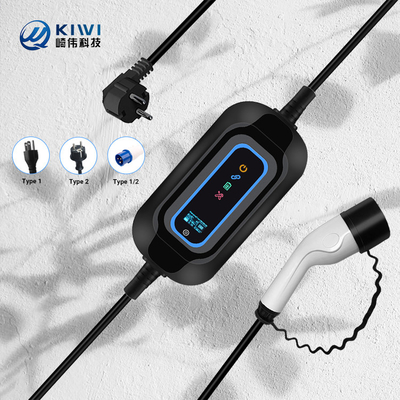 KIWI 電動自動車EV充電器 ACタイプ 1 2 16A ホームEV充電ステーションケーブル長さ5M