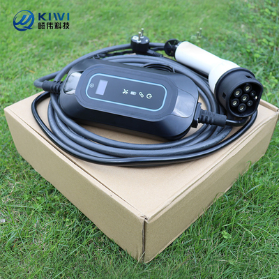 220V KIWI 3.5KW ポータブルEV充電器タイプ2 16A J1772 電動自動車充電ステーション用