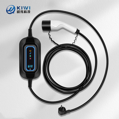 220V KIWI 3.5KW ポータブルEV充電器タイプ2 16A J1772 電動自動車充電ステーション用