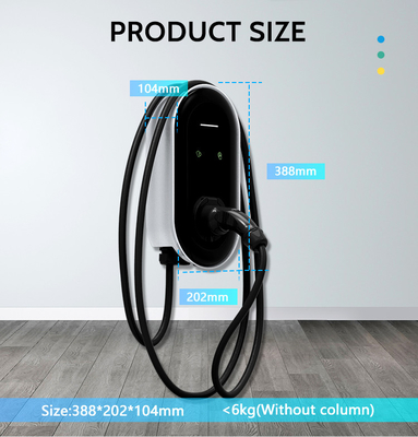 220Vac /-10%出力電圧 7kw Type2 ウォールボックス 32A Carica e Gioca EV 家庭用充電器