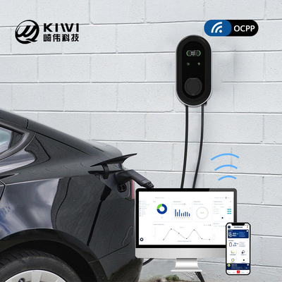 11kw 3相型2型EV充電ステーション,RFIDアプリとAC漏洩防止