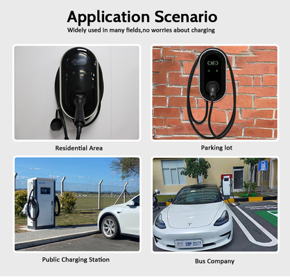 タイプ2 22kW 3 段階 AC 出力電流 EV 充電器 ウォールボックス