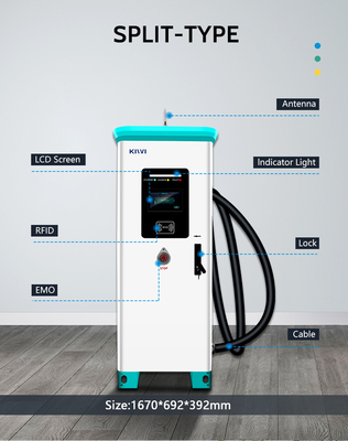 CCS1/CCS2 インターフェース標準 KIWI DCで高速充電のための 320KWの商用EV充電器