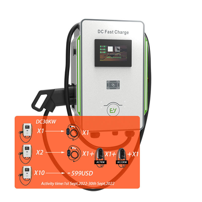 DC ウォールボックス 充電器 30kW 40kW 自動車 CCS 40A 急速 EV 充電器 600V ネットワーク 周波数 50Hz