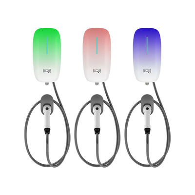 ポータブル 7kW DC 急速充電 220V EV 自動車充電器 接続温度検出と壁に設置された床スタンド