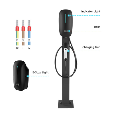 スマート 7kw 11kw AC EV充電器 2型 1型 ウォールボックス 16A 32A 電動自動車充電ステーション 22kw EV充電器