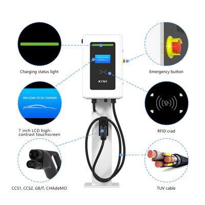 OEM 電動車 DC 急速自動車 公共用EV充電器 ウォールボックス 20kW 30kW 40kW チャデモ CCS CCS2 2 シングルガンEV充電ステーション